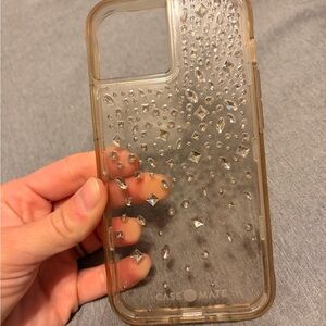 Case-Mate Gold Crystal Studded Phone Case